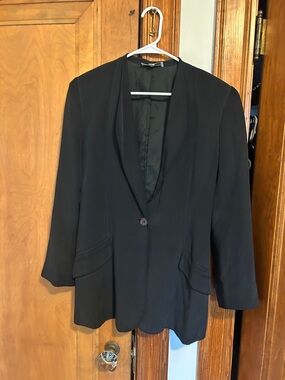 Balla Valentina Silk Black vintage Women's Blazer